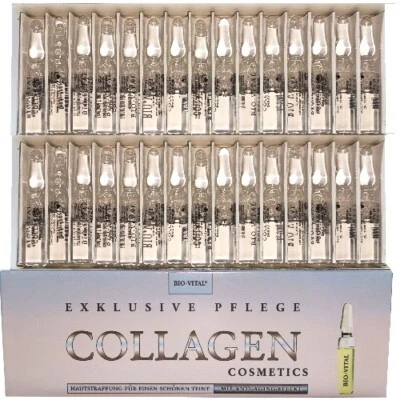 Bio-Vital Collagen Ampullen Kollagen Serum Gesicht Pflege Anti Falten 30x 2ml