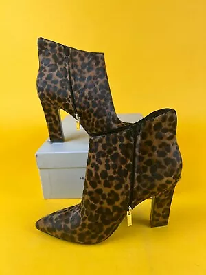 Botines Marc Fisher LTD Mellaly para mujer 6,5 M marrón estampado de leopardo nuevos con caja Foto 1 de 4