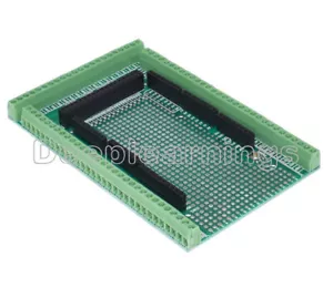 MEGA2560 Doppio Prototipo PCB Morsettiera a Vite Schermatura Scheda per Arduino - Foto 1 di 10