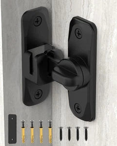 90/180 Degree Barn Door Lock Small Flip Gate Latches Hardware Door Security... - Picture 1 of 11