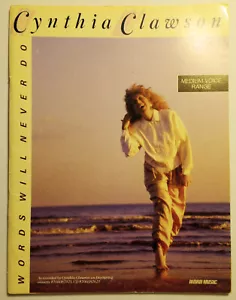 Cynthia Clawson Words Will Never Do SIGNED songbook 1990 WORD Music Medium Voice - Imagen 1 de 4