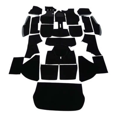 Porsche 911 Carpet Kit 1983-84 Cabriolet (With map pockets) Black Grey Beige - Image 1 of 4