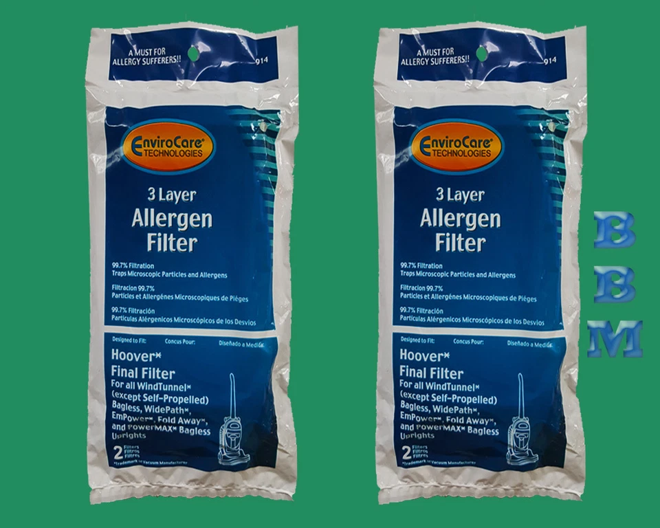 4 конечных фильтра аллергенов 40110004 38766009 пылесос Hoover WindTunnel - Изображение 1 из 1