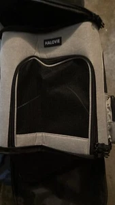 HALOVIE Pet Carrier Backpack Expandable for Cats 16.5 x 14 x 24.5 Inch, Grey - Picture 1 of 5