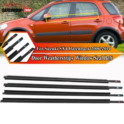 For Suzuki SX4 Hatchback 06-14 Door Window Moulding Trim Weatherstrip Seal Belt - Image 1 of 4