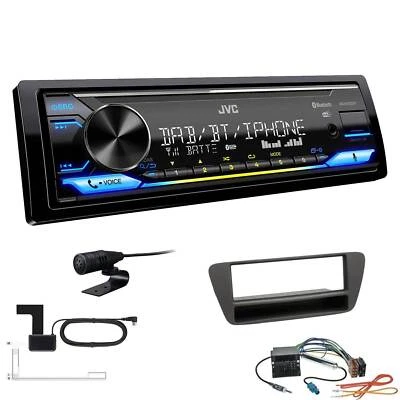 JVC DAB+ Bluetooth USB inkl. Antenne Autoradio für Audi Q3 ab 2011 schwarz - Bild 1 von 4