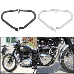 Engine Crash Guard Bars for Bonneville T100 SE Black T120 Thruxton 900 2001-2015 - Picture 1 of 11