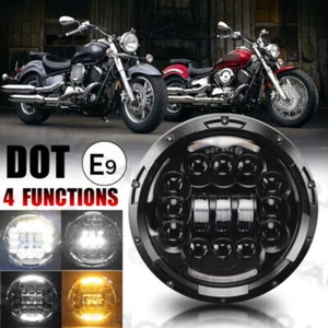 For Suzuki Bandit 400 600 1200 LED Motorcycle 7" Headlight Turn Signals Ring DRL - Picture 1 of 8
