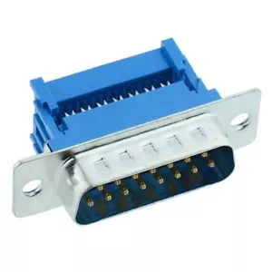 15-Way IDC Male D Plug Connector - Picture 1 of 1