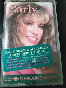 CARLY SIMON Coming Around Again( Acclaimed Arista Debut) SEALED CASSETTE w/Hype - Picture 1 of 2