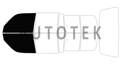 Пленка PreCut передние два окна любой оттенок абажур % для Toyota Land Cruiser 1991-1997 - Изображение 1 из 4