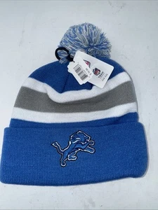 Gorro Detroit Lions Adulto Invierno Tejido Sombrero Gorra Tobogán Talla Única - Imagen 1 de 3
