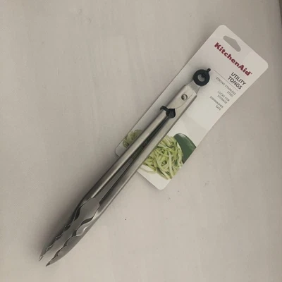 Nuevas pinzas KitchenAid de 11 pulgadas de acero inoxidable para servir utilidad multiusos Foto 1 de 2