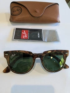 Neue Ray-Ban Meteor RB 2168 Sonnenbrille 1287/14 Light Havana G15 Glasgläser 50m - Bild 1 von 5