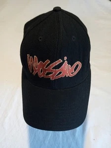 Vintage 90s Mossimo 6 Panel Snapback Hat Cap Streetwear Black - Picture 1 of 4