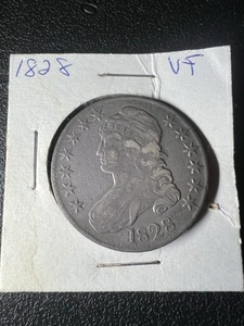 1828 Capped Bust Half Dollar 50C VF Condition - Picture 1 of 3