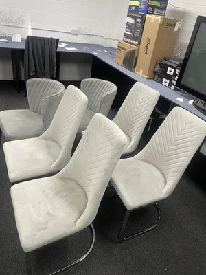 Dining Table Chairs, Set of 6 - Image 1 of 3