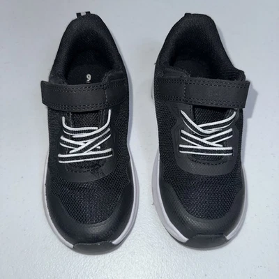 Zapatillas deportivas de malla negras Athletic Works para niños pequeños talla 9 Foto 1 de 4