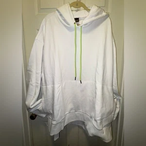 Opening Ceremony x Jordan Hoodie White Neon Green Drawstrings Menswear - Picture 1 of 9