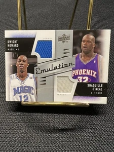 2008-09 Upper Deck Emulation Dual Patch- Shaquille O'Neal Dwight Howard HOF - Picture 1 of 8