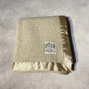 Manta de bebé de felpa tostada lisa Little Giraffe ribete satinado Lovey 29 X 36 suave unisex - Imagen 1 de 10