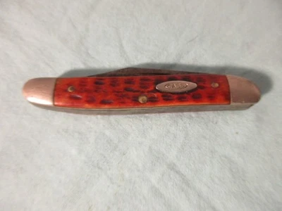Cuchillo Vintage Case XX 2 Hojas Hueso Rojo Modelo 10 Puntos Foto 1 de 4
