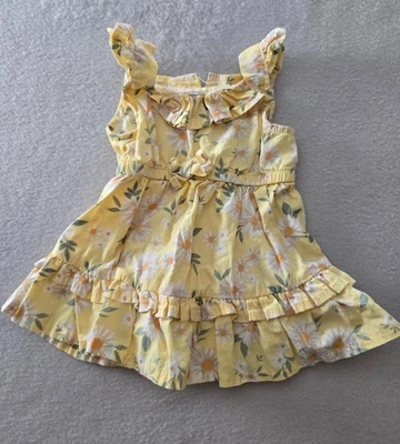Conjunto de 2 piezas Little Lass para niñas talla 0-3M amarillo floral vestido conjunto florero jersey Foto 1 de 4