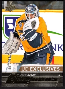 JUUSE SAROS 2015-16 Upper Deck Young Guns Exclusives No.464 ROOKIE #87/100 RC - Picture 1 of 2