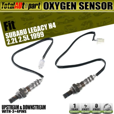 2x Sensor de oxígeno O2 para Subaru Legacy 1999 H4 2,2 L 2,5 L aguas arriba y aguas abajo Foto 1 de 4