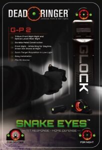 New Dead Ringer Snake Eyes Fit's All Glock's Tritium Night Sight DR 4569