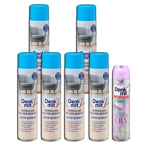 7er Set: Teppich & Polsterreiniger mit Aktivschaum, 6x 600 ml + Duftspray - Bild 1 von 3