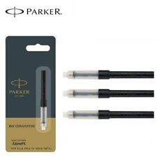 3 X Parker Fountain Pen Ink Converter Slide or Push Piston Fill Ink Cartridge