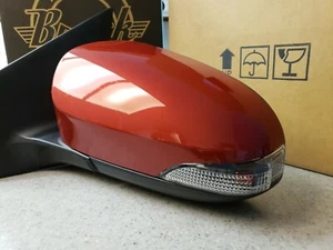 NEW RED Left Drivers Mirror Fits 2014-2019 Toyota Corolla w/Light Power Heated - Picture 1 of 8