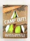 Camping Hiking Utensils (2)Sporks & Cookbook Combo Travel Gadget CAMP OUT!