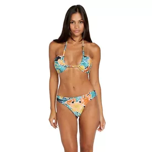 VOLCOM - Womens Take It Easy Cheekini Bikini Bottom - Multi - Beach/Swimwear - Picture 1 of 6