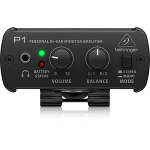 Black In Ear Monitor Amplifier Dual Inputs Volume Control Personal Mixer P1 - Picture 1 of 5