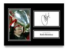 Rafa Benitez Signed A4 Photo Autograph Card Liverpool Istanbul Gift Display +Coa