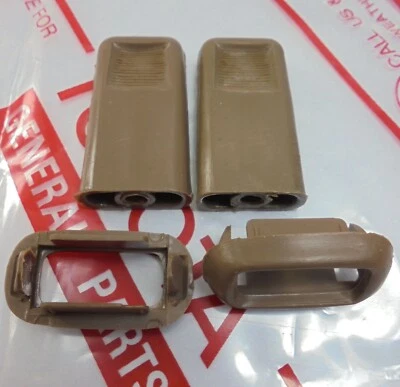 Fit  1979 1980 1981 1982 1983 Toyota pickup BROWN 2x DOOR LOCK KNOB SURROUND - Image 1 of 4