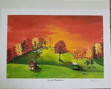 Kim Myers HAND SIGNED & NUMBERED 03/50 Scarlet Mountain Lithograph