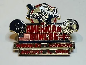 Chicago Bears vs Dallas Cowboys Spieltag Pin American Bowl Wembley London 3.8.86 - Bild 1 von 2