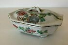 Antique chinese porcelain box painting boite famille rose Chine porcelaine
