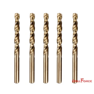 5 PIEZAS 21/64" M35 HSS Cobalto Jobber Longitud Broca en Espiral de Torsión 135 Punto de División - Imagen 1 de 5