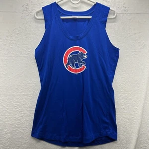 Womens Chicago Cubs Tank Top Blue Official Merchandise Size XL - Picture 1 of 5