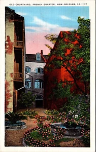 Old Courtyard French Quarter New Orleans Louisiana Postkarte - Bild 1 von 2