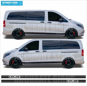 Pegatinas para calcomanías a rayas laterales clase V de Vito para autocaravana calcomanías gráficos de vinilo - Imagen 1 de 4