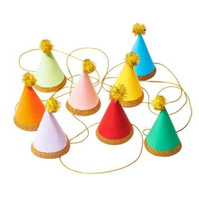 Miniature Colorful Party Hats - Image 1 of 3