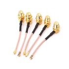 5pcs SMA Female Right Angle To Ufl/IPX/IPEX RF Coaxial Adapter RG178 Pigtail Cab