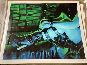 The Mistress Lacing Leather Boots - Art Poster by Sv Bell **FREE SHIPPING** - Picture 1 of 8