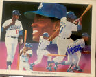 MANNY MOTA Signed LOS ANGELES DOGERS Picture Unocal Portrait Baseball