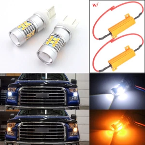Switchback 28-SMD LED Bulbs Kit for 2015-up Ford F-150 Front Turn Signal Lights - Picture 1 of 12